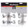 Kwikset Tylo Satin Chrome Deadbolt and Entry Door Knob 1-3/4 in.