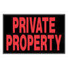 Hillman English Black Private Property Sign 8 in. H X 12 in. W (Pack of 6)