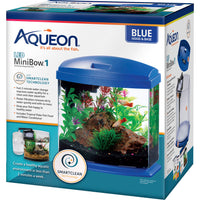Aqueon Mini Bow LED SmartClean Kit Blue 1 Gal