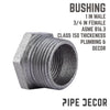 BK Products 1 in. MPT x 3/4 in. Dia. FPT Black Malleable Iron Hex Bushing (Pack of 5)