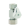 BrassCraft 1/4 in. Compression x 1/2 in. Compression Brass Shut-Off Valve