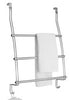 iDesign classico 1.25 in. H X 5.75 in. W X 24.85 in. L Chrome Over-the-Door Towel Rack Silver