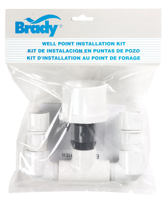 Campbell White PVC Well Point Installation Kit 8 L in.