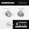 Kwikset Tylo Satin Nickel Privacy Knob Right or Left Handed