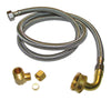 Plumb Pak 3/8 in. Compression in. X 3/8 in. D MIP 72 ft. Stainless Steel Dishwasher Supply Line