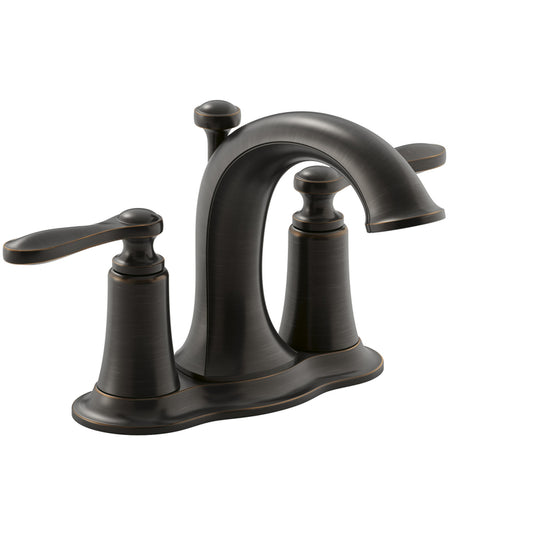Kohler Linwood Oil Rubbed Bronze 1.5 GPM 2-Handle Lavatory Faucet 4 in.