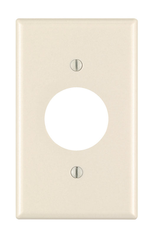 Leviton Almond 1 gang Thermoset Plastic Outlet Wall Plate 1 pk