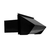 Broan Nutone Wall Vent Cap 3-1/4  x 10 In Black Galvanized Steel with Damper for Exterior Wall Use

