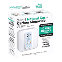 DeNova Detect 10-Year Battery-Powered MEMS Explosive Gas and Carbon Monoxide Detector