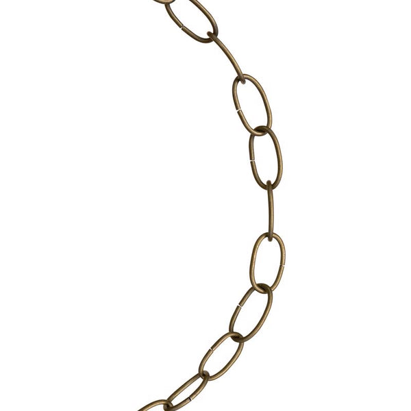Cadena decorativa de acero dorado en latón antiguo Koch Industries #10, 0.175 pulg. de D, 600 pulg. - Oferta de la semana