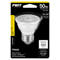 FEIT Electric MR16 E26 (Medium) LED Bulb Soft White 50 Watt Equivalence 1 pk (Pack of 4)
