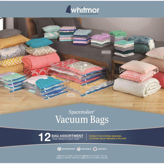 Whitmor Spacemaker Vacuum Bag For Storage 12 pk