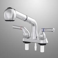 Home Plus Two Handle Chrome Laundry Faucet