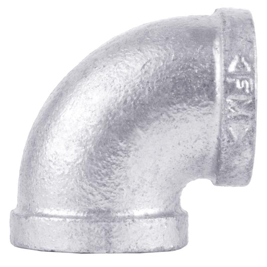 STZ Industries 2-1/2 in. FIP each X 2-1/2 in. D FIP Galvanized Malleable Iron 90 Degree Elbow