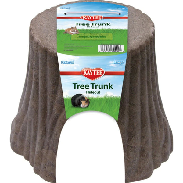 Kaytee Natural Tree Trunk Hideout Large for Rabbits, Guinea Pigs, Chinchillas and Other Small Animals
