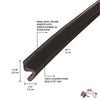 M-D BUILDING PRODUCTS Brown Foam/Vinyl Weatherstrip For Doors 81 in. L X 0.5 in. (Pack of 20)