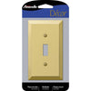 Amerelle Century Polished Bronze 1 gang Stamped Steel Toggle Wall Plate 1 pk - Deal of The Week