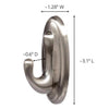 3M Command Medium Plastic Hook 3-1/8 in. L 1 pk (Pack of 4)