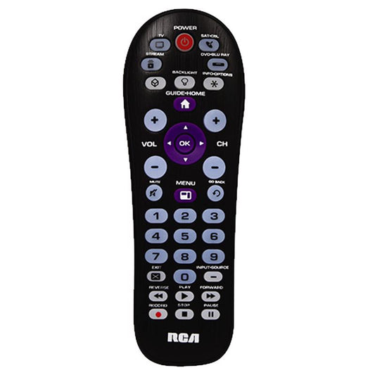 RCA Programmable Universal Big Button Remote Control AA Battery 6.81 H x 2.36 W x 1.38 D in.