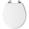 Mayfair Slow Close Round White Molded Wood Toilet Seat
