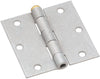 National Hardware 3-1/2 in. W X 3-1/2 in. L Galvanized Silver Steel Broad Hinge 2 pk