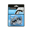 Crawford Zinc Plated Black/Silver Steel 1.5 in. Peg Hooks 6 pk - Deal of The Week