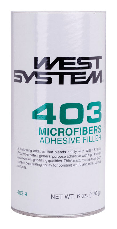 West System 403 Filler Extra Strength Microfibers Adhesive Filler 6 oz