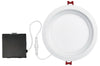 Globe Electric Ultra Slim Energy Star Frost White 6 in. W Metal LED Canless Recessed Downlight 12 W