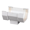Amerimax 6.25 in. H x 5 in. W x 9 in. L White Vinyl Gutter Drop Outlet - Deal of The Week