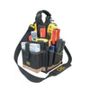 CLC 8 in. W X 16 in. H Polyester Tool Carrier 25 pocket Black/Tan 1 pc