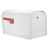 Architectural Mailboxes Oasis Classic Galvanized Steel Post Mount White Mailbox