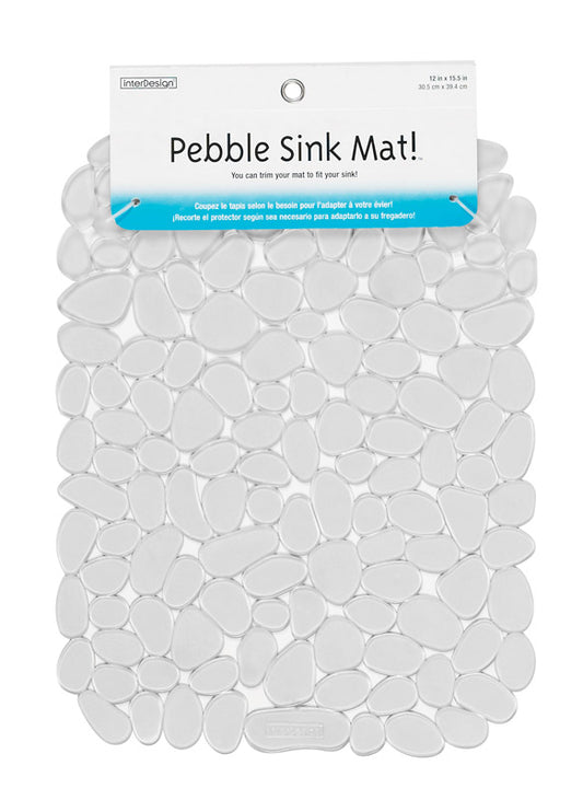 iDesign Graphite Plastic Sink Mat
