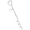 PDQ Boss Pet Silver Steel Dog Tie Out Stake Large