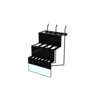 16 in. H X 10 in. W X 12 in. D Black Metal Marking Stake Flag Display Pegboard Display