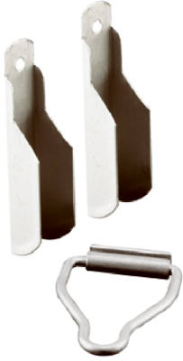 Prime-Line White Aluminum 3/8 in. W X 1-1/2 in. L Window Frame Fasteners 1 pk