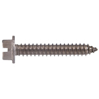 HILLMAN No. 10 Ga. X 1-1/2 in. L Slotted Hex Washer Head Sheet Metal Screws 100 pk - Open Box