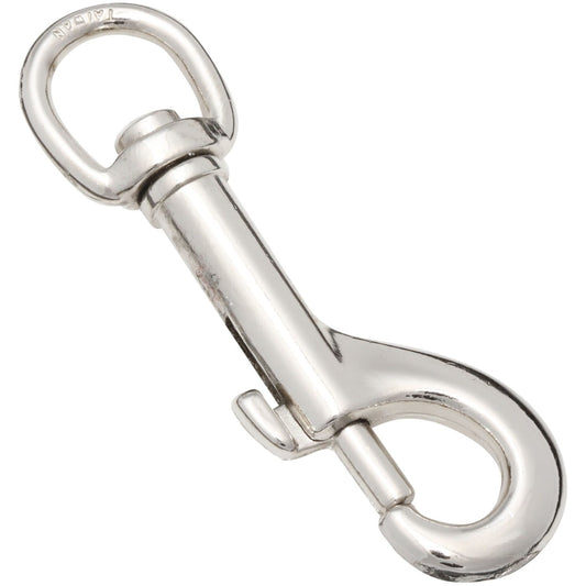 National Hardware 1/2 in. D X 3 in. L Nickel-Plated Zinc Bolt Snap 45 lb