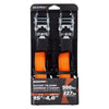 Keeper 1 in. W X 15 ft. L Orange Tie Down w/Ratchet 500 lb 2 pk (Pack of 4)