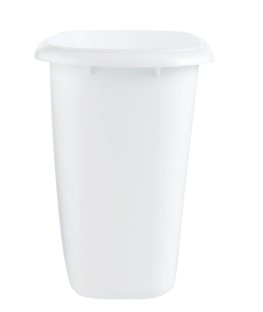 Rubbermaid 1.5 gal. White Oval Wastebasket (Pack of 6)