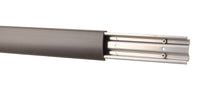 Rubbermaid 0.6 in. H X 2.3 in. W X 4 ft. D Silver Metal Hang Rail