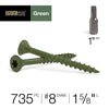 Deck Plus No. 8  x 1-5/8 in. L Star Flat Head Exterior Deck Screws 5 lb.