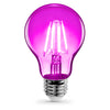 Feit A19 E26 (Medium) Filament LED Bulb Pink 30 Watt Equivalence 1 pk - Open Box