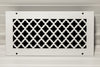 Steelcrest Designer 14 X 6 Wall /Ceiling White Supply Vent Cover, With Air-Volume Damper & Face Mounting Screw Holes