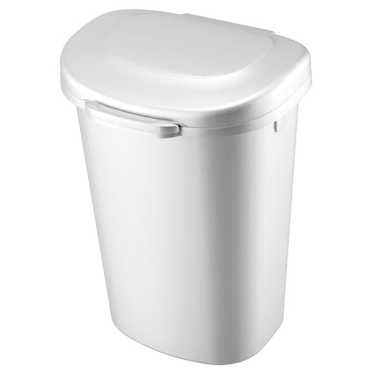Rubbermaid 13 gal. White Touch Top Wastebasket (Pack of 4)