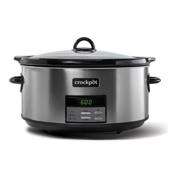 Crock-Pot 8 qt Black/Silver Stainless Steel Programmable Slow Cooker - Deal of The Week