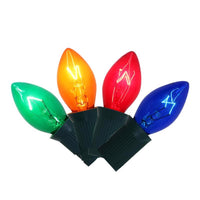 Celebrations Incandescent C7 Multicolored/Clear 4 ct Replacement Christmas Light Bulbs 0.08 ft. - Deal of The Week