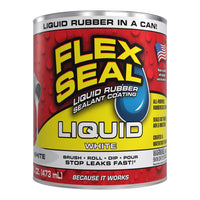 Flex Seal Family of Products Flex Seal White Liquid Rubber Sealant Coating 16 fl. oz. (Pack of 6)