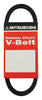 Mitsuboshi FHP 4L230 Black General Utility 4L V-Belt 23 L x 0.5 W x 5/16 Thick in. for All Motors