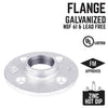 BK Products 1 in. FPT  Galvanized Malleable Iron Floor Flange