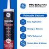 GE Pro Seal Max Crystal Clear Silicone 1 Kitchen and Bath Caulk Sealant 9 fl. oz. (Pack of 12)
